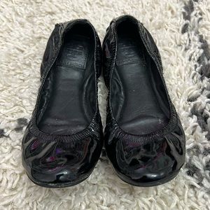 Gently worn Tory Burch patent leather ballet flats
